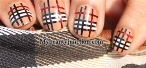 burberry plaid striping tape tutorial